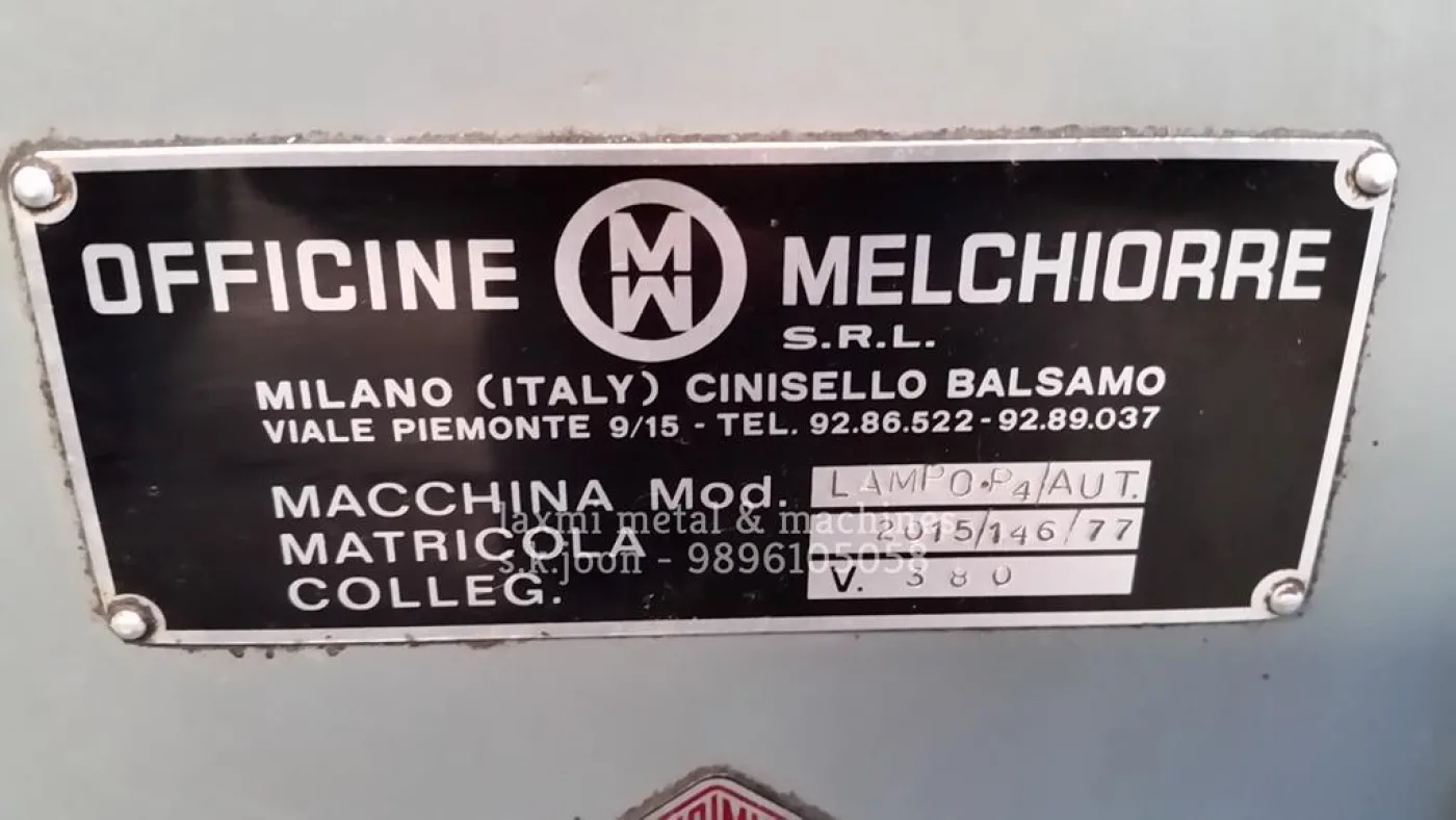 HONING MACHINE, MELCHIORRE - LAMPO P4/AUT - Laxmi Metal & Machines, Rohtak - 2