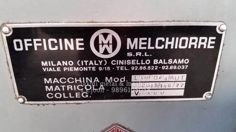 HONING MACHINE, MELCHIORRE - LAMPO P4/AUT - Laxmi Metal & Machines, Rohtak