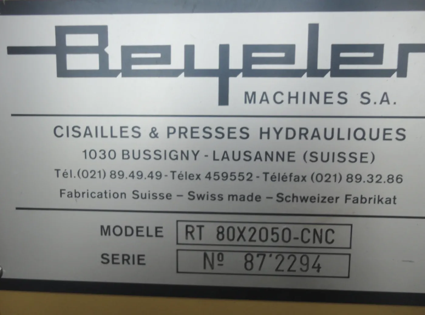 018581 - BEYELER RT80x2050-CNC - 7