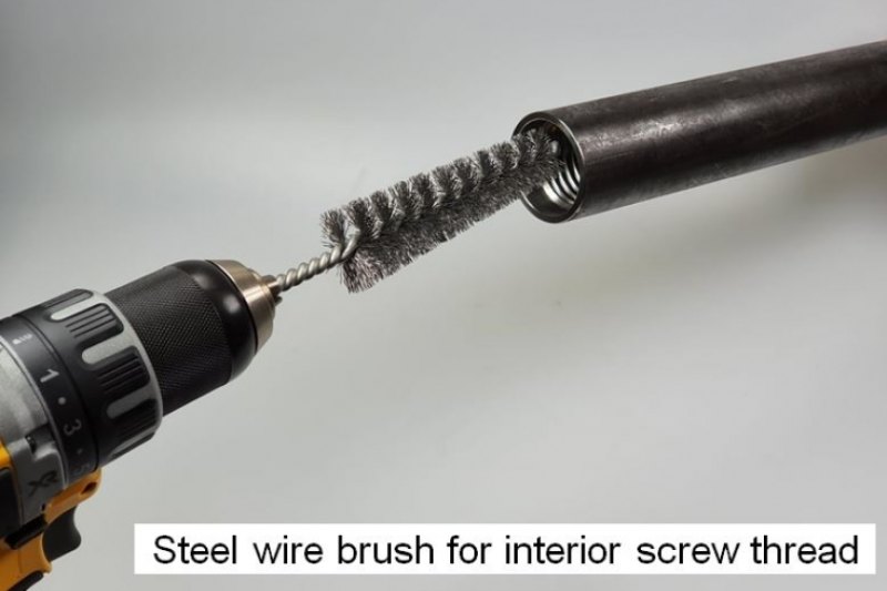 Steel Wire Brush for Interior Screw Thread
