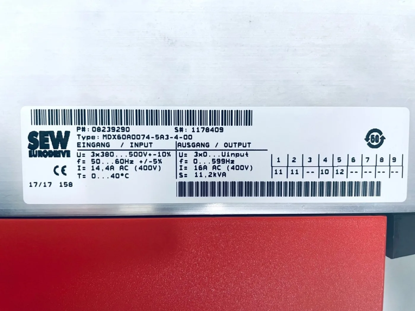 SEW Eurodrive MC07B0075-5A3-4-00 Movidrive Umrichter Steuerkopf/ Control Unit - 5