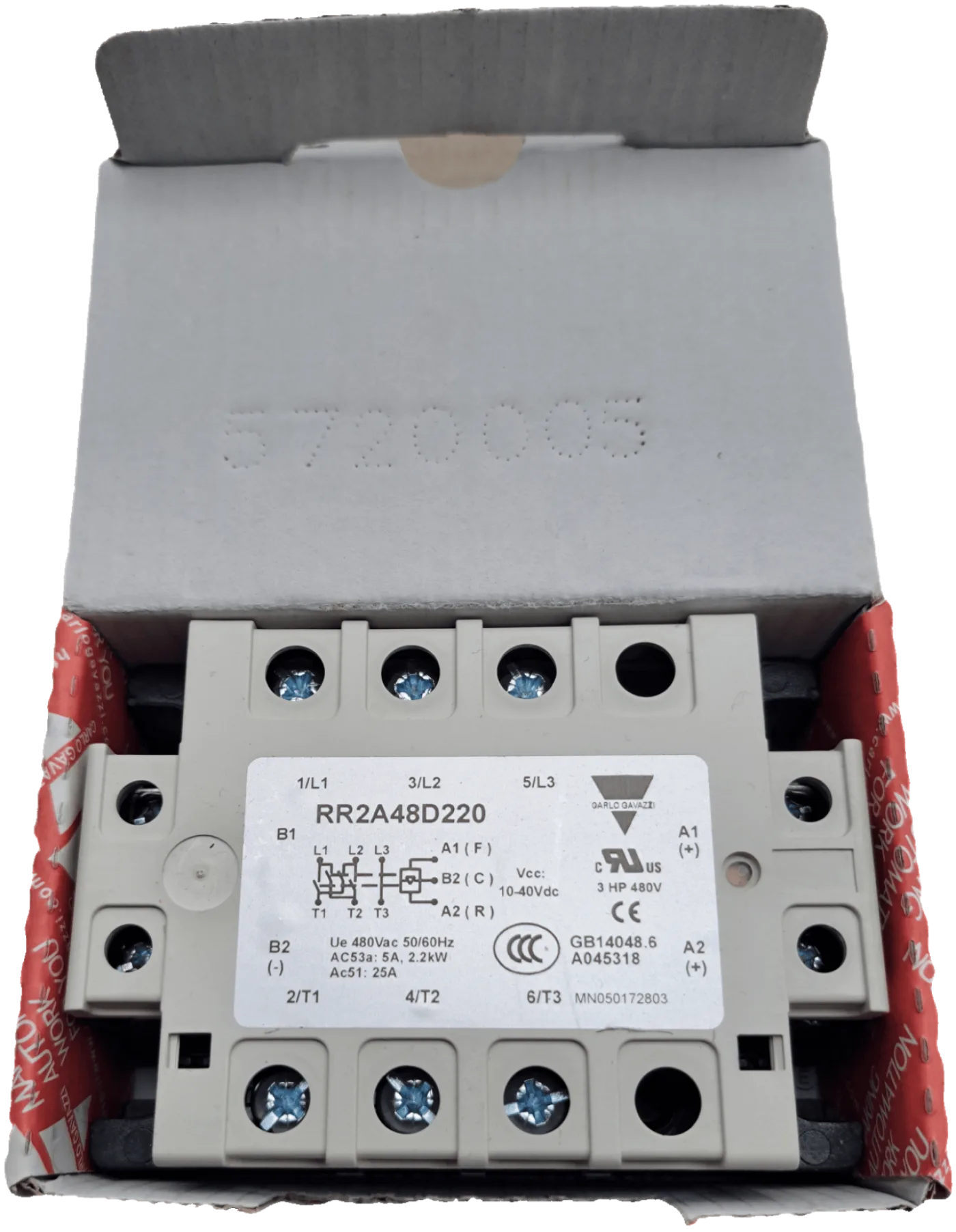 Carlo Gavazzi Motor Controller RR2A48D220 - 3