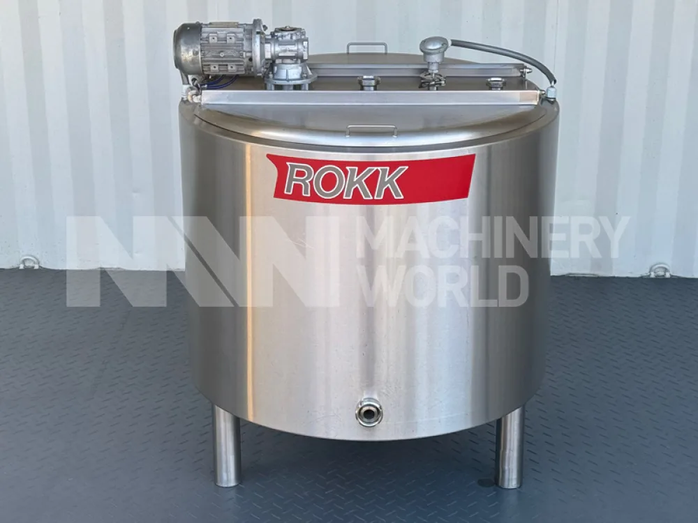 300 Ltr ROKK Jacketed Ageing Tank with Slow Speed Mixer (Year 2017)