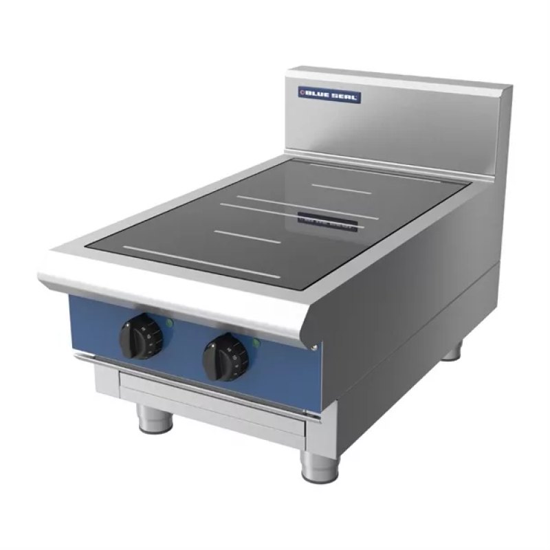 Blue Seal Dual Zone Countertop Induction Hob 7kW IN512R3-B - islandcatering