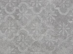 Solido Ceramica 30MM Disegno Antracite DECOR tegel 90x90x3 cm.
