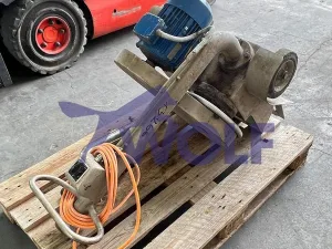 Zahnrad-Massepumpe SOLLICH - Type SSP, mit Auffangwanne, fahrbar.