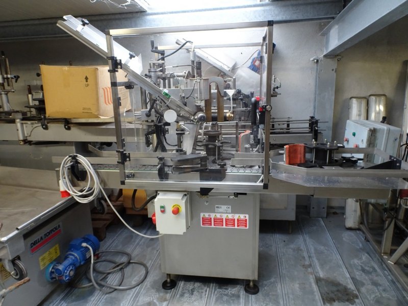 GLUE LABELING MACHINE ENOS MODEL 1200 WITH SAFETY GUARDS SECOND-HAND MACHINE