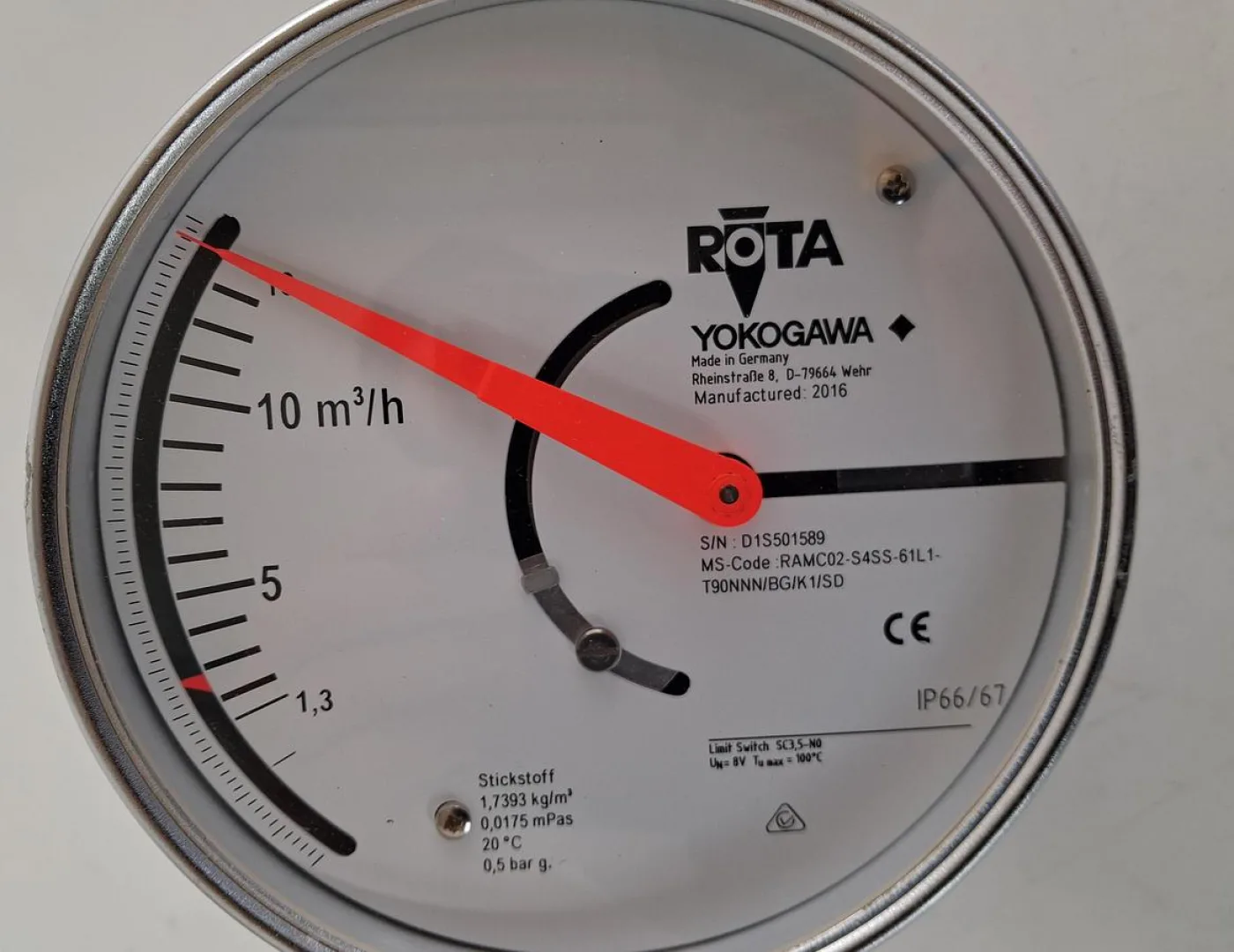 Yokogawa ROTA Yokogawa RAMC Metall-Schwebekörper-Durchflussmesser DN25 - 3
