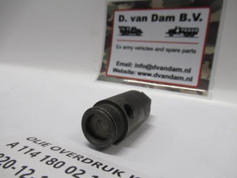 Olie overdruk klep