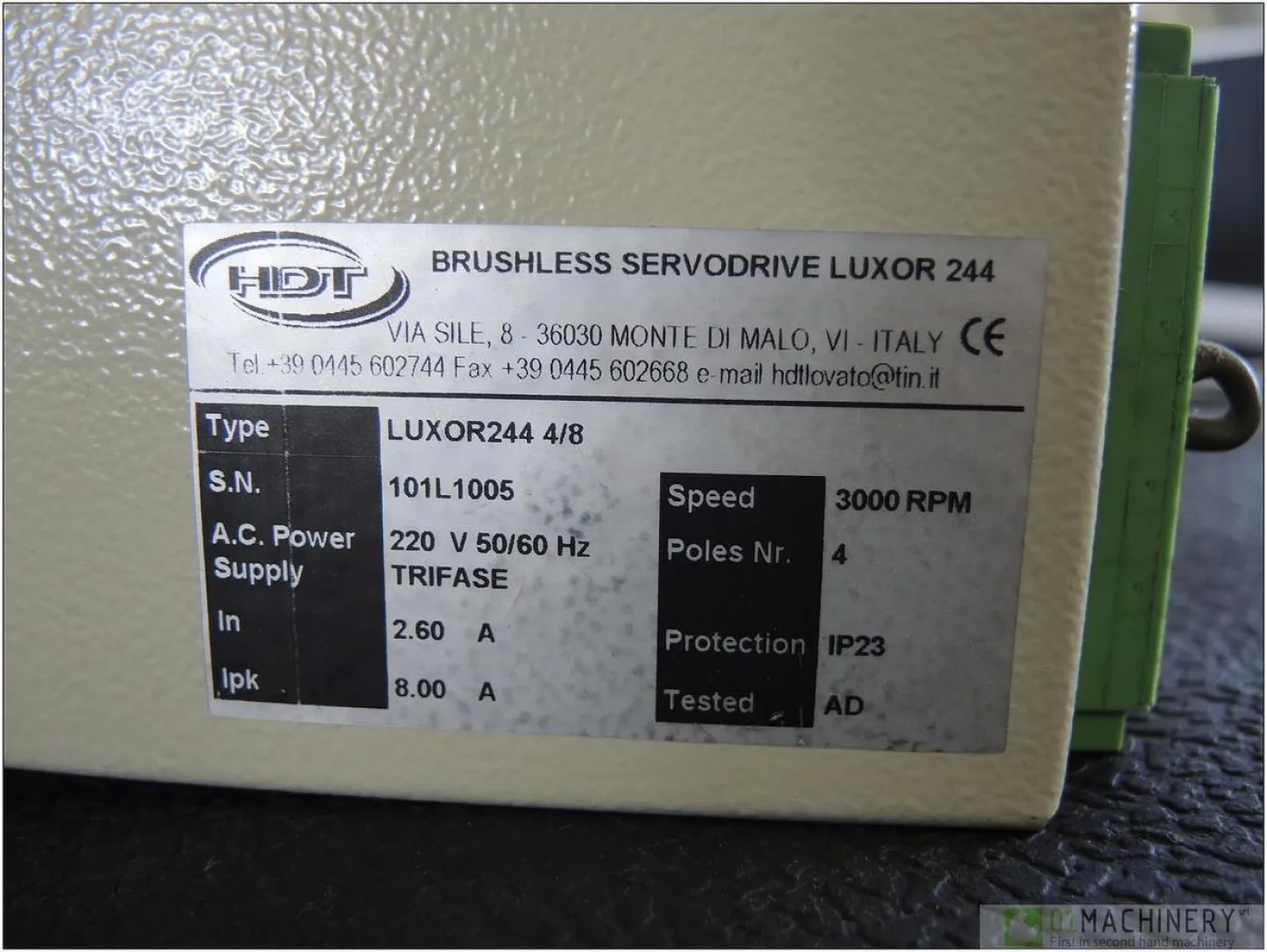 2010 SGE LOVATO Luxor 244 4/8 AI2509 - 3