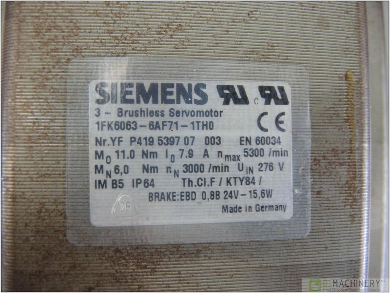 2002 SIEMENS 1FK6063-6AF71-1TH0 AI2935