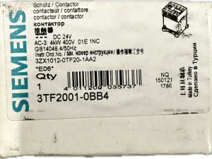 Siemens Schütz, Baugröße 00 3TF2001-0BB4