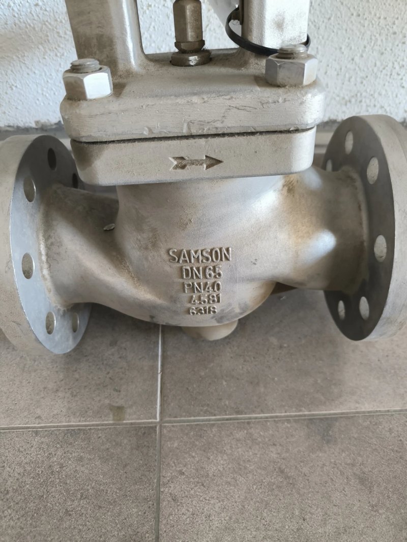 PROPORTIONAL VALVE SAMSON DN65 PN40 STAINLESS STEEL 316Ti WITH PNEUMATIC ACTUATOR 324102