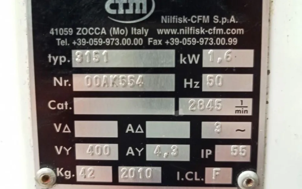 ASPIRATORE INDUSTRIALE PER POLVERI – NILFISK CFM – MOD. 3151