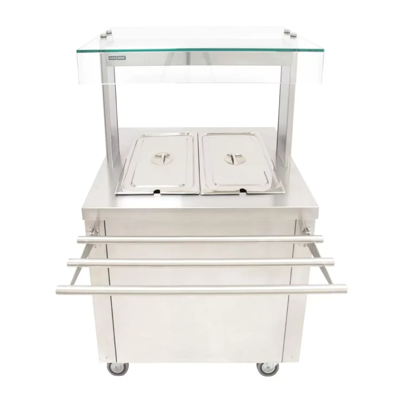 Parry Hot Cupboard with Dry Bain Marie Top and Quartz Heated Gantry FS-HB2PACK - islandcatering - 6