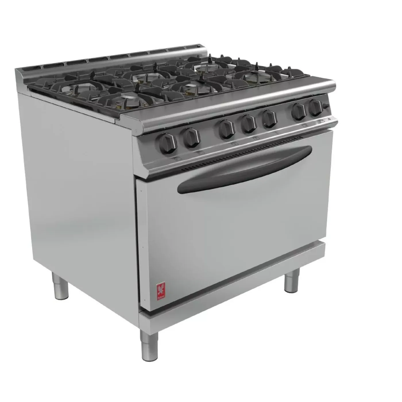 Falcon 6 Burner Dominator Plus Oven Range G3101D Propane Gas with Feet - islandcatering - 1