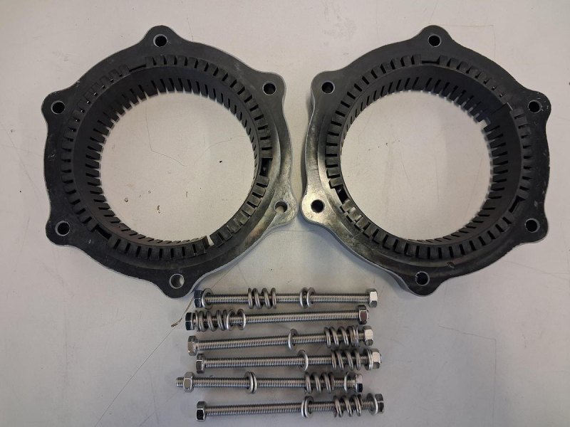 QVF Schellenringsystem Typ PF für Glas-Glas-Verbindungen DN150