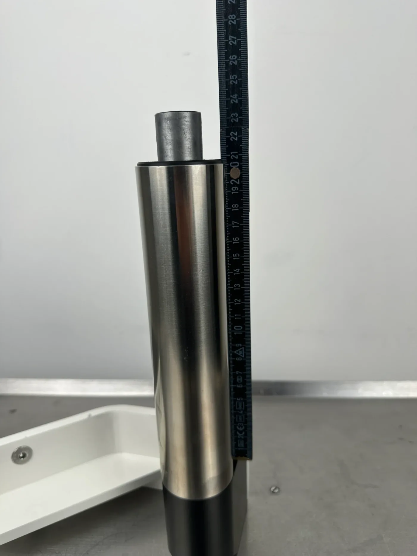 Kolposkophalterung / Geräteaufnahme für Gynäkologiestuhl Edelstahl 20cm - 3