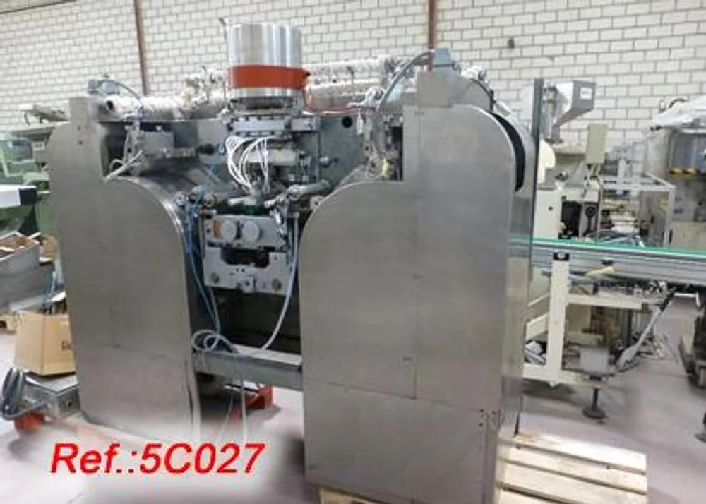 MÁQUINA DE CÁPSULAS DE GELATINA BLANDA “BANNER” CON TÚNEL “PHARMAGEL” DE 3.450MM APROX. DE LARGO, TÚNEL “PHARMAGEL” DE 2.900MM APROX. DE LARGO Y VARIOS FORMATOS CON RODILLOS Y PIÑONES