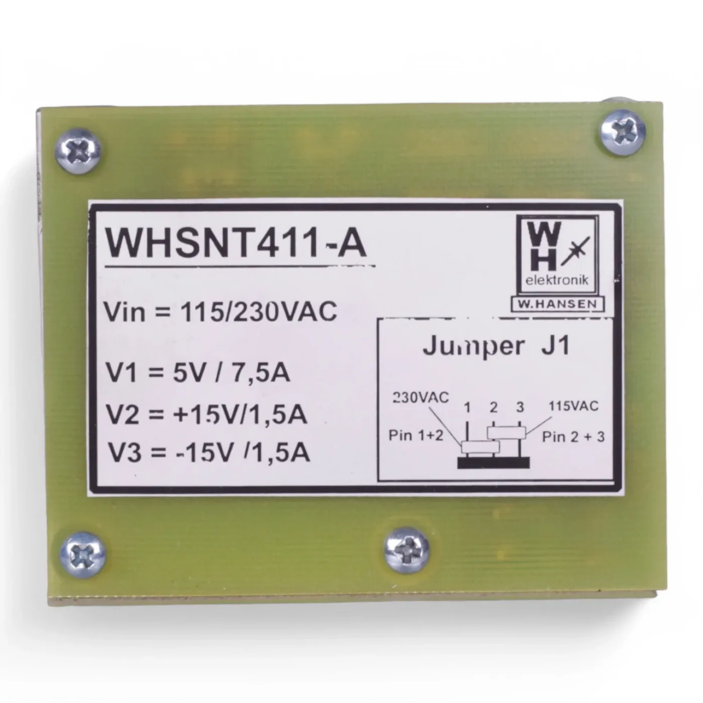 W .Hansen WHSNT 411-A WHSNT411-A Rack Netzteil Power Supply A 2859369 - 6
