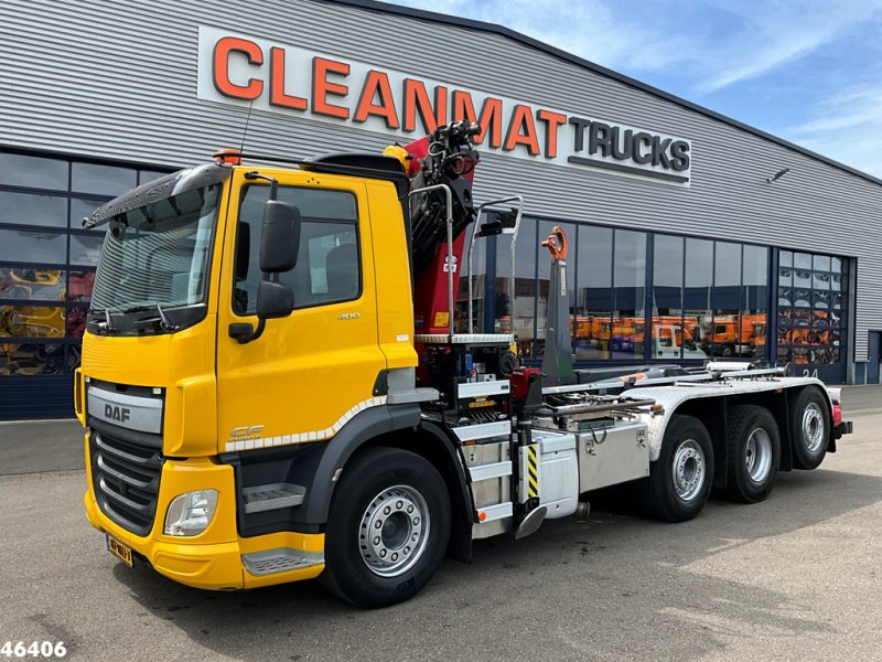 DAF FAQ CF 400 8x2 Euro 6 HMF 26 Tonmeter laadkraan Just 190.212 km!