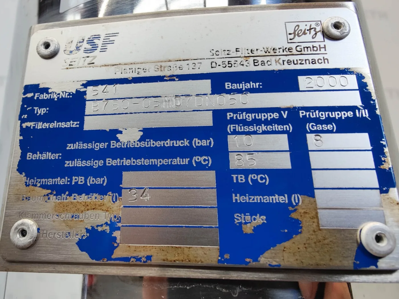 USF Seitz Filtertechniek SEITZ-VELAcart - Candle filter - 4