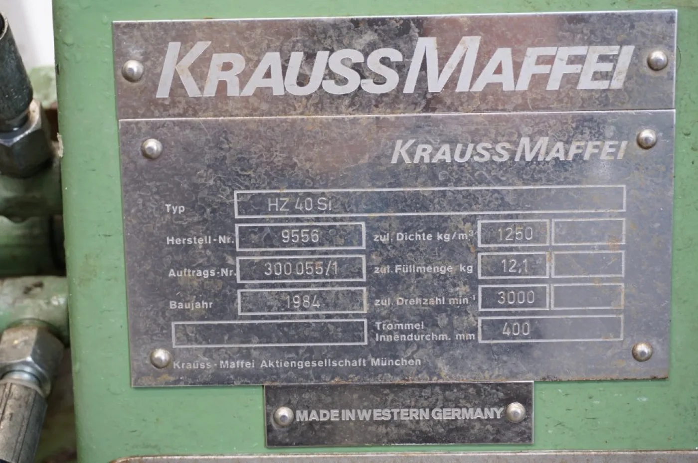 Krauss Maffei HZ-40 SI - Peeling centrifuge - 8