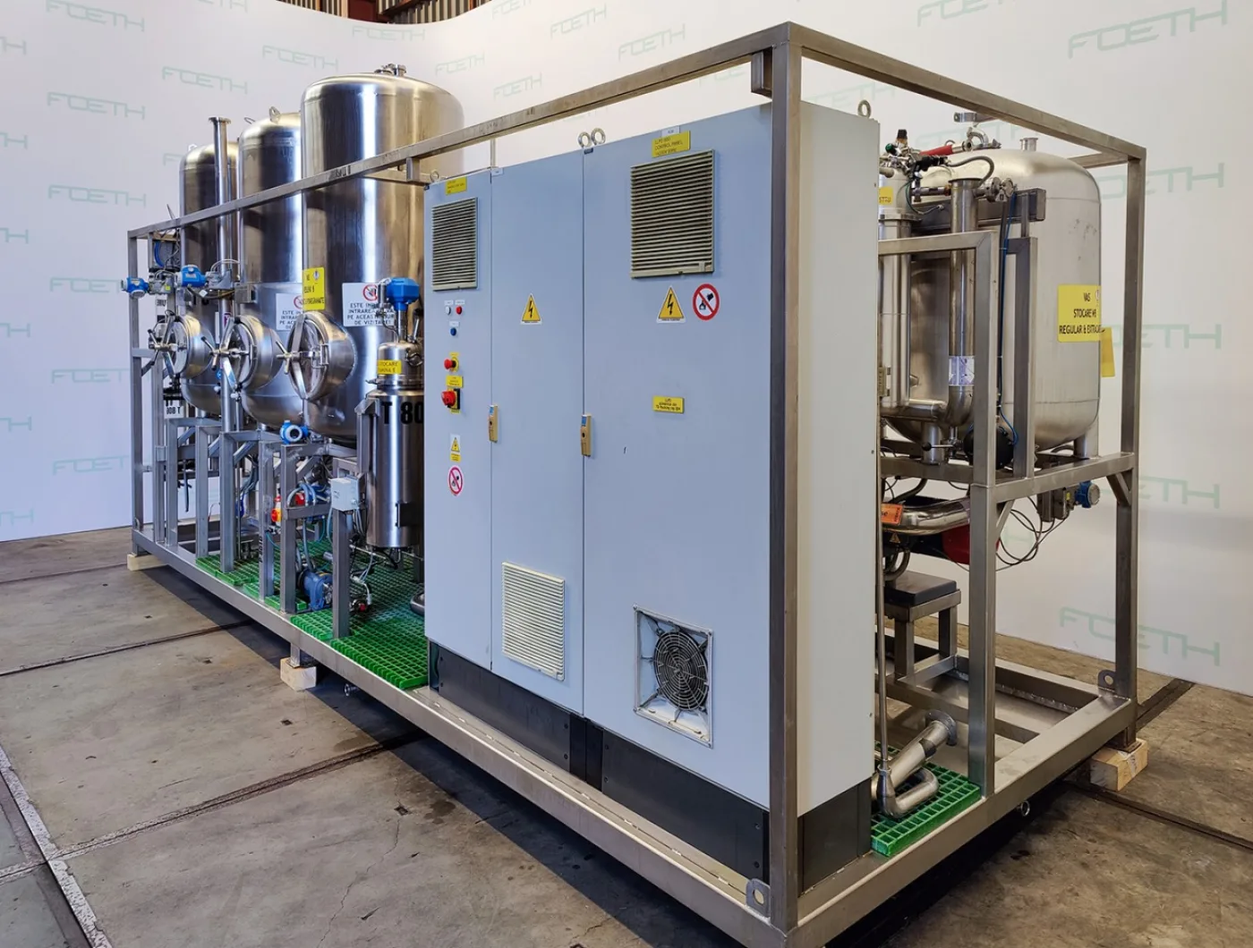 LPD Liquid perfume processing skid - Inline mixer - 2