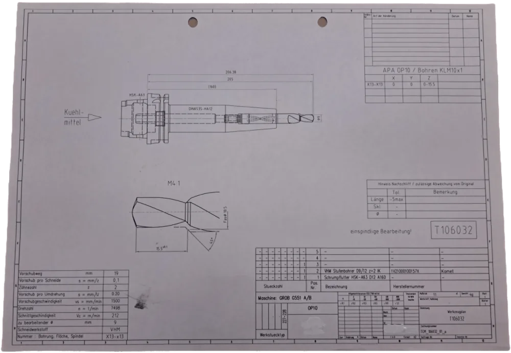 Komet VHM Stufenbohrer D9/12 z=2 IK