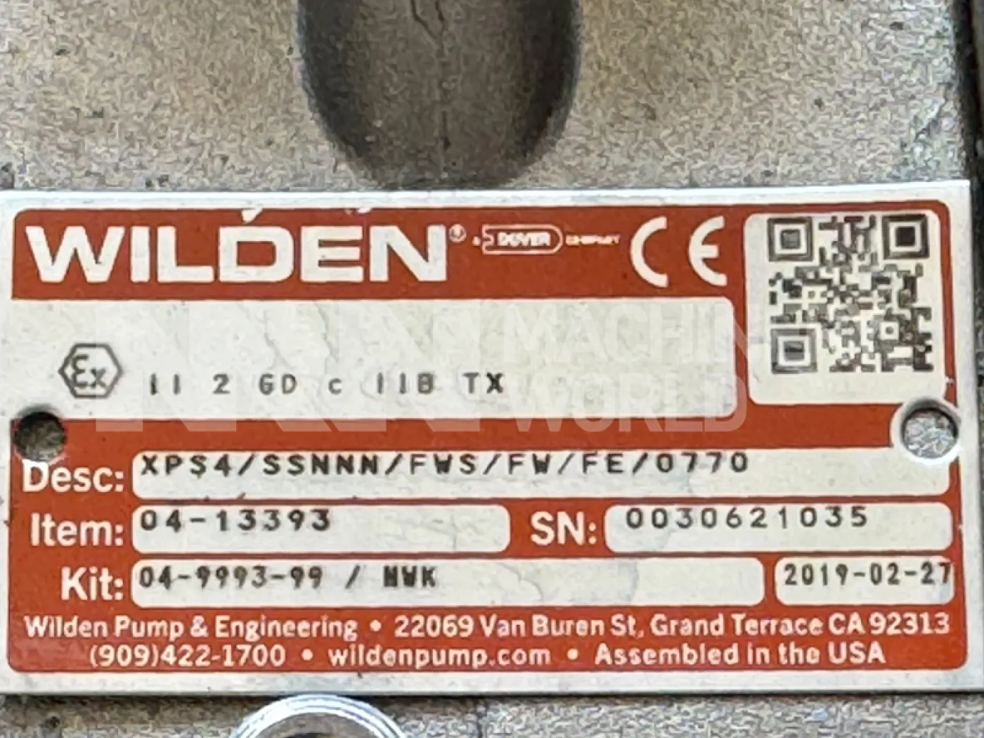 Wilden Stainless Steel Hygienic Double Diaphragm Pump (Year 2019 – NEVER USED) - 5