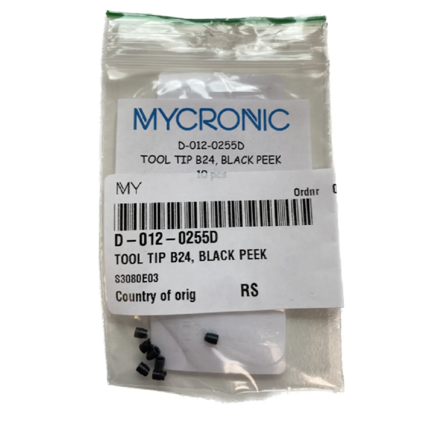 KT-D-012-0255D - MYDATA - Tool Type B24, Black Peek (10pcs) - 1