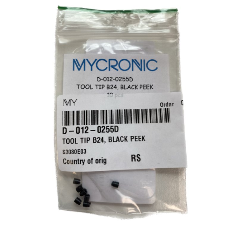 KT-D-012-0255D - MYDATA - Tool Type B24, Black Peek (10pcs)
