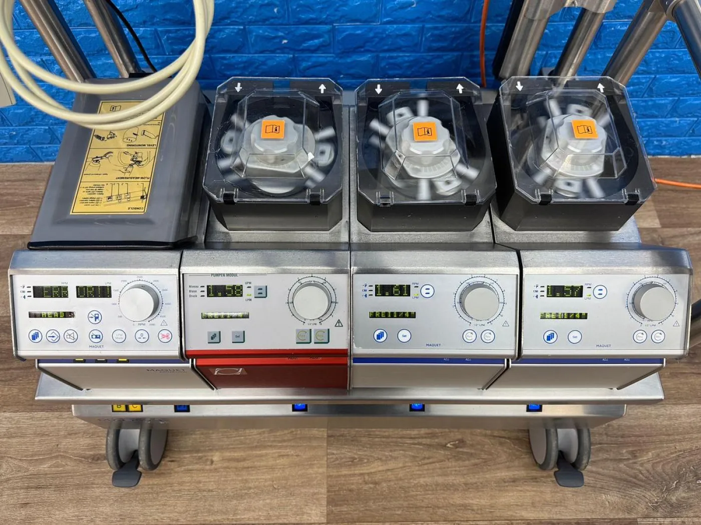 Maquet HL20 Heart Lung Machine with 3 Roller Pumps - 7