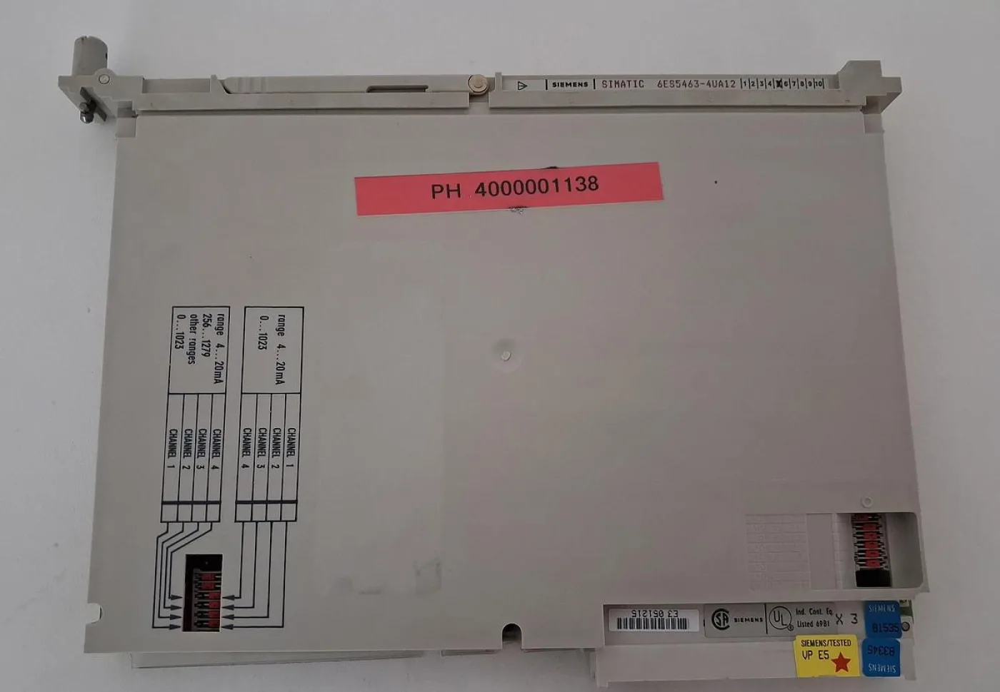 Siemens SIMATIC S5 6ES5 463-4UA12 Analog Input Module - 3