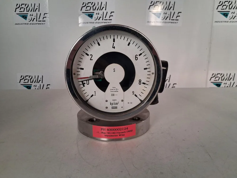 WIKA NG 160 Kontaktmanometer −1 bis 9 bar DN 50