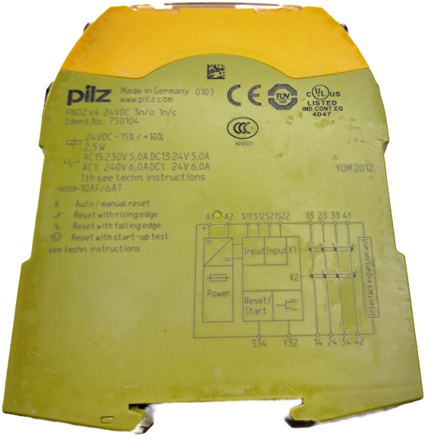 Pilz PNOZ s4 24VDC 3 n/o 1 n/c 750104 - 2