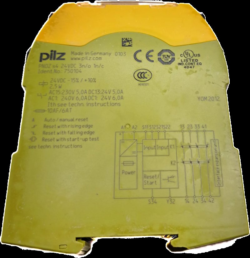 Pilz PNOZ s4 24VDC 3 n/o 1 n/c 750104