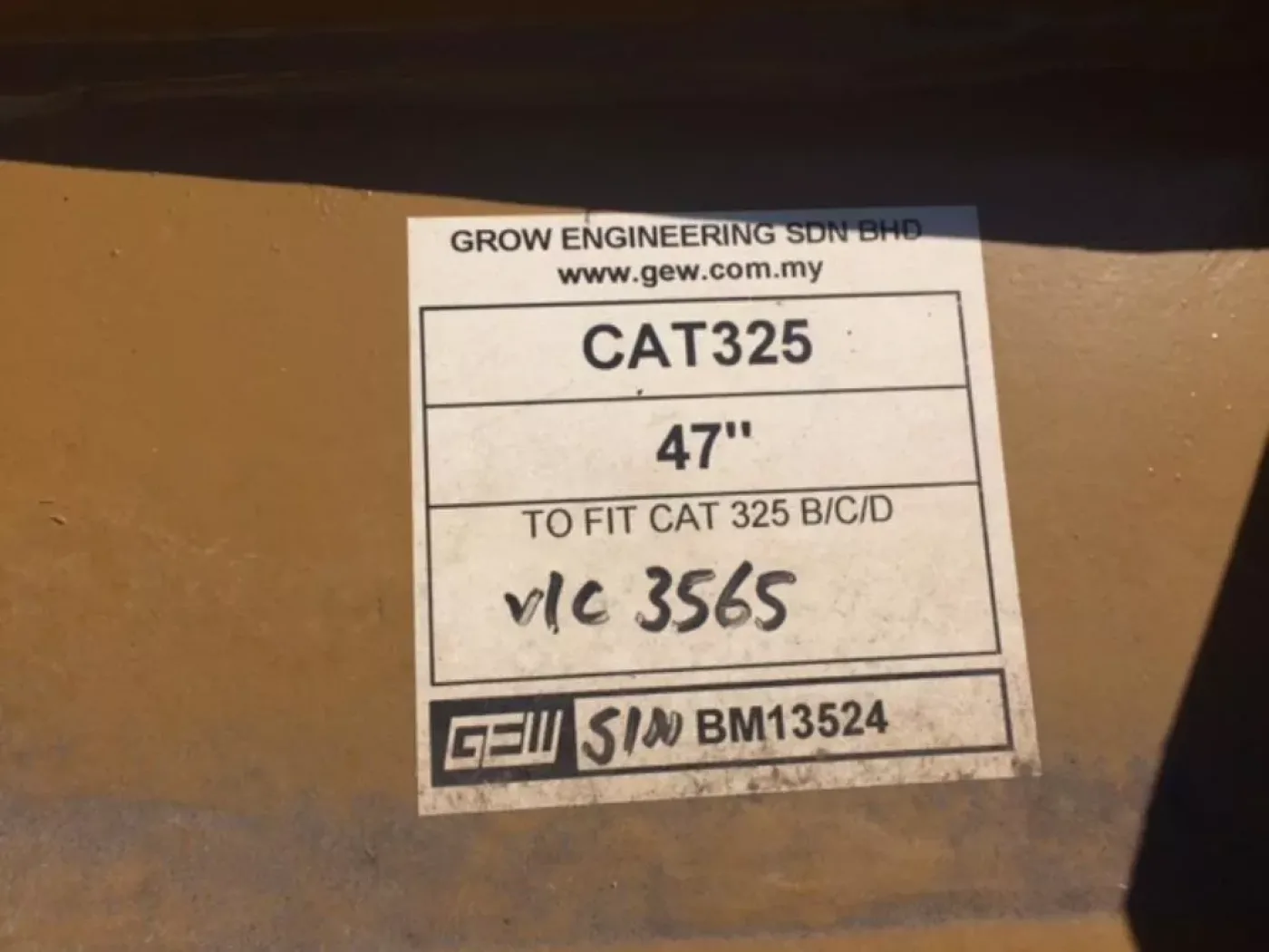 Bucket Caterpillar 325B / 325C / 325D 47 inch HD-bucket - 6