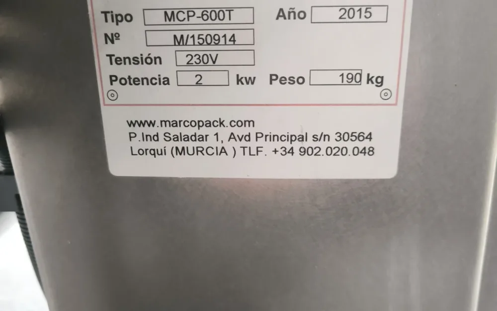LABELLING MACHINE MARCOPACK M/150914