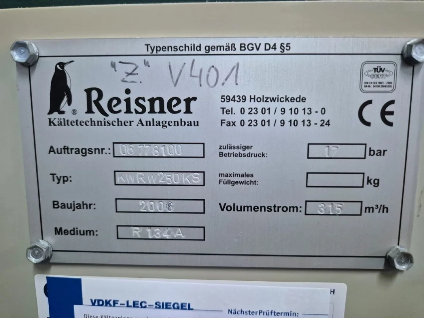 Bitzer KWR W250 KS Kälteanlage/ Kaltwassersatz - 2