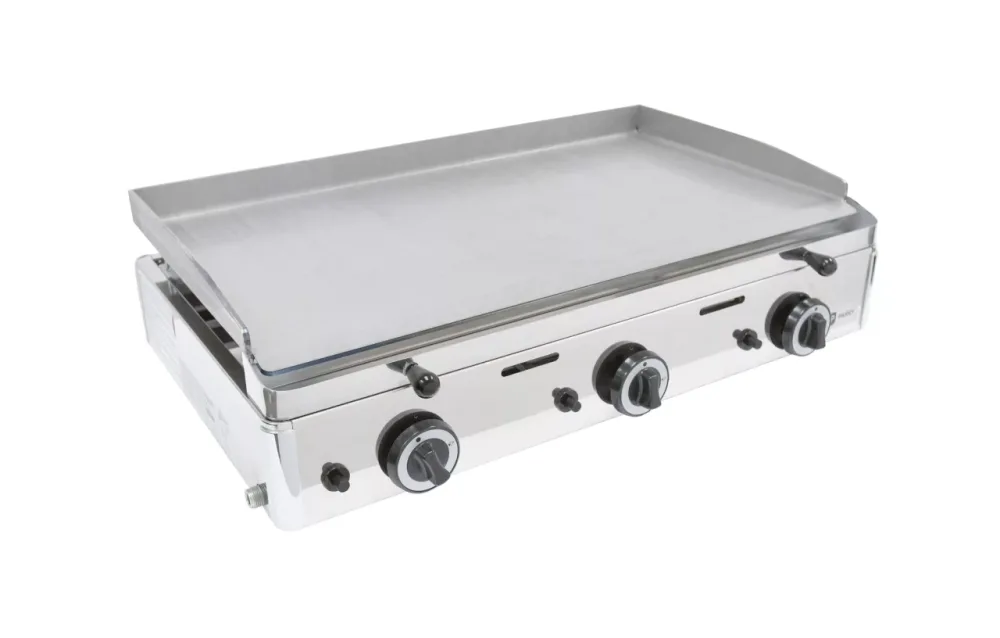 Parry Grill PGF800G counter top gas griddle polished plate 80cm. - islandcatering