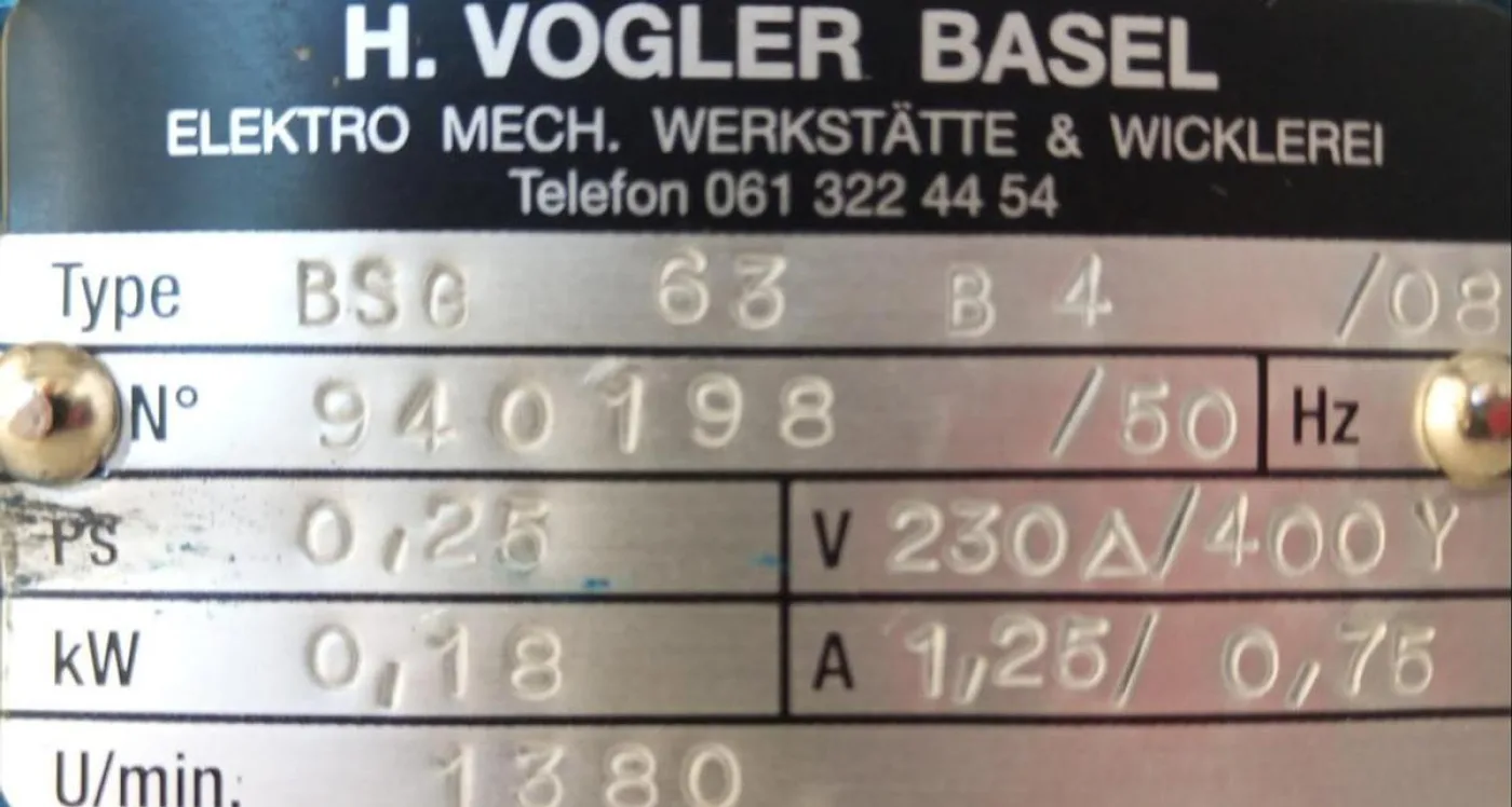 Vogler Fußmotor BSG63-B4 - 5