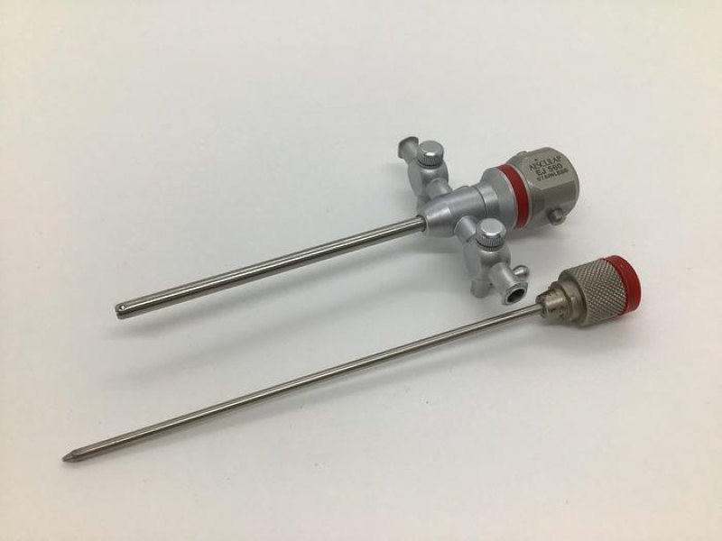 Trocar and Sheath 3.8mm Diameter Valve with Two Luer Lock Stopcock by 135mm AESCULAP EJ560R