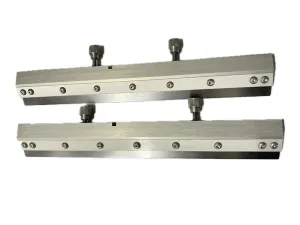 KT-EMS-350MM-SQUEEGEES - EMS - 350mm Metal SQUEEGEES 60° - 15mm overhang (pair)