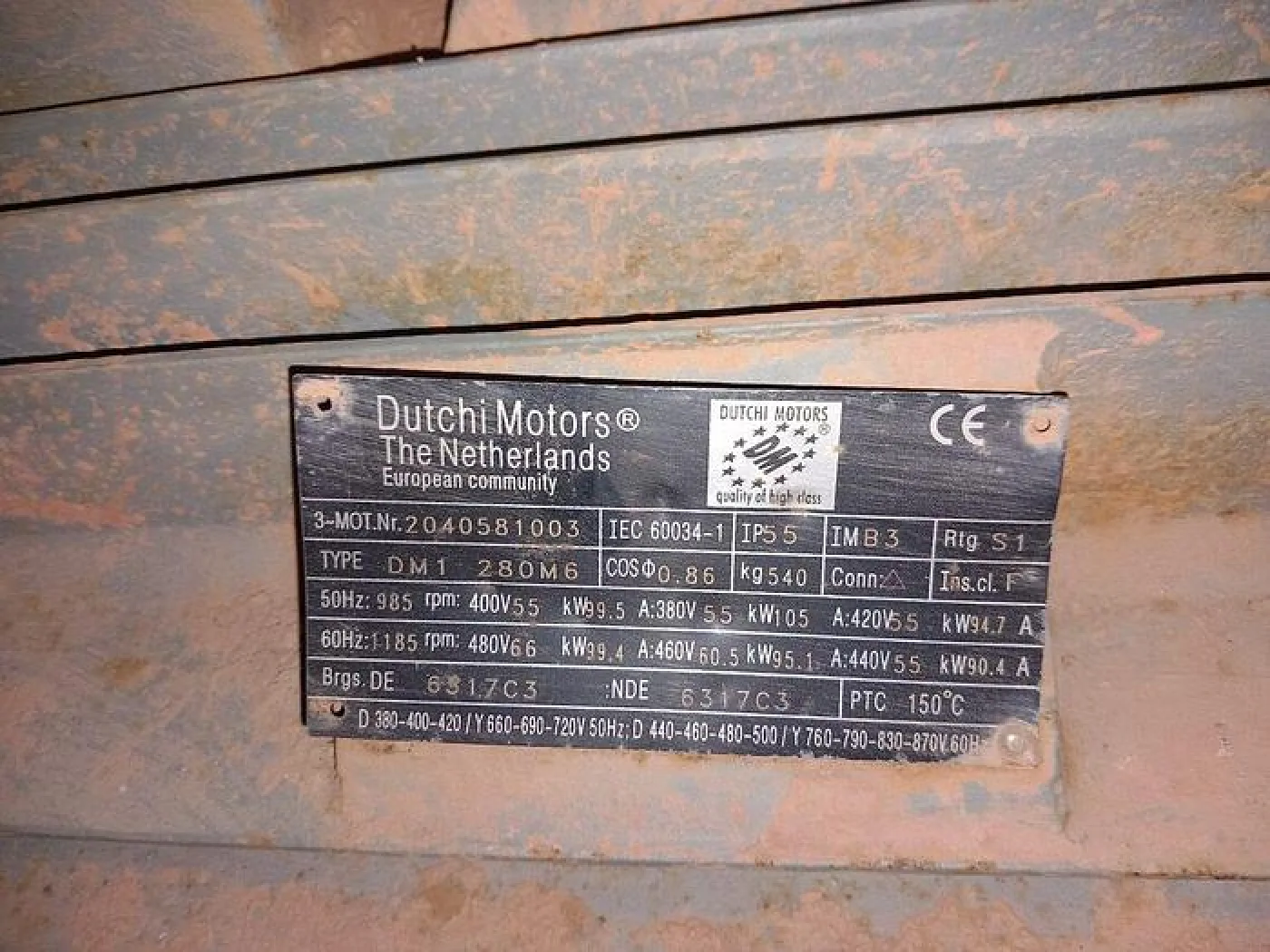 Motor Dutchi 55 kW DMI 280M6 - 2
