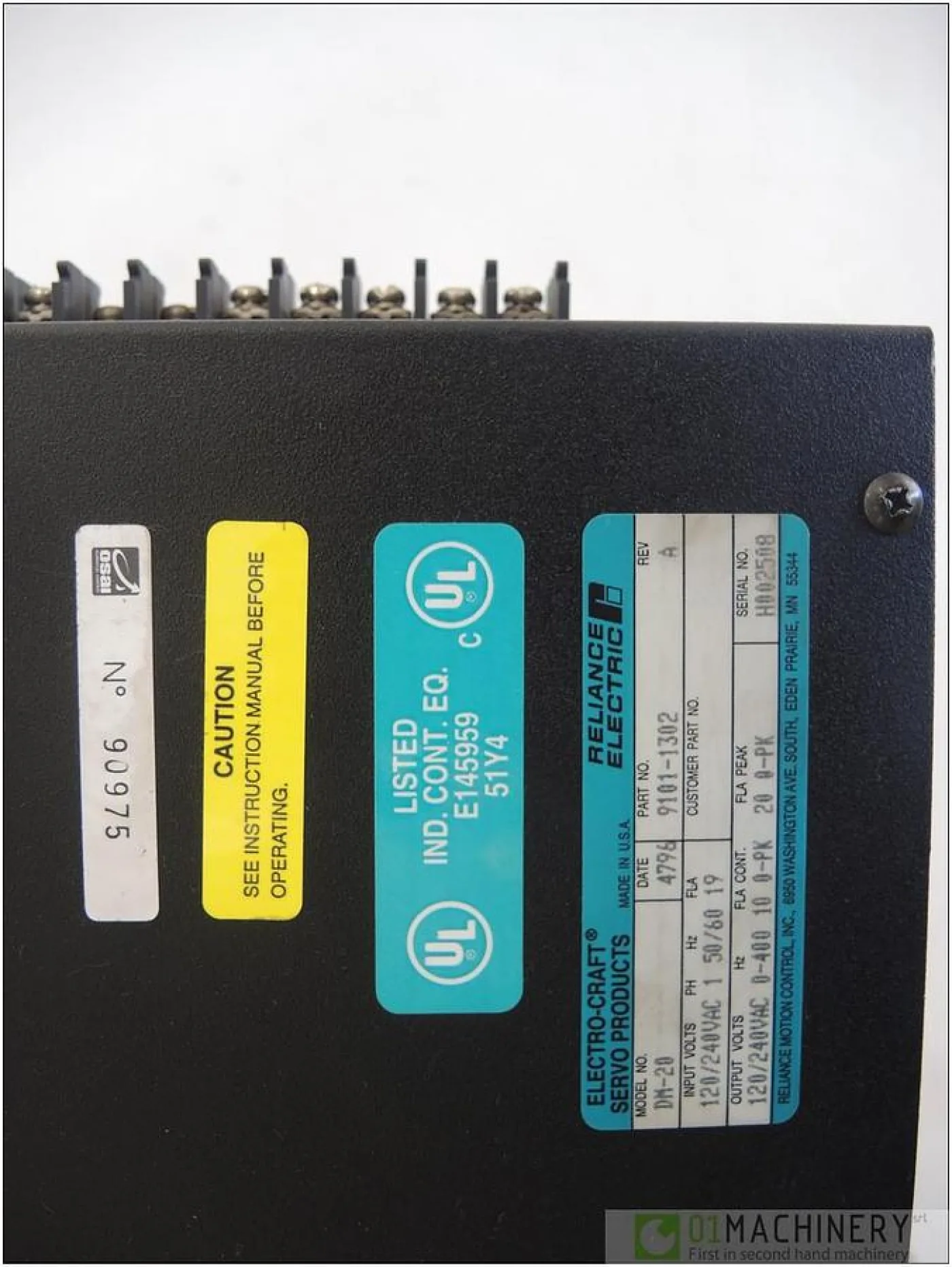 1996 ELECTRO CRAFT DM-20 (9101-1302) AI1522 - 5