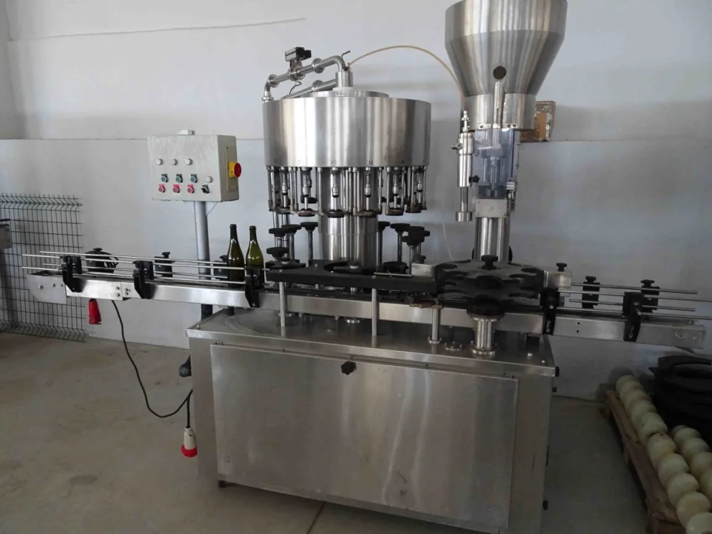 FIMER MONOBLOCK 16/1, FILLER WITH 16 VALVES, CORKING MACHINE, SECOND-HAND MACHINE
