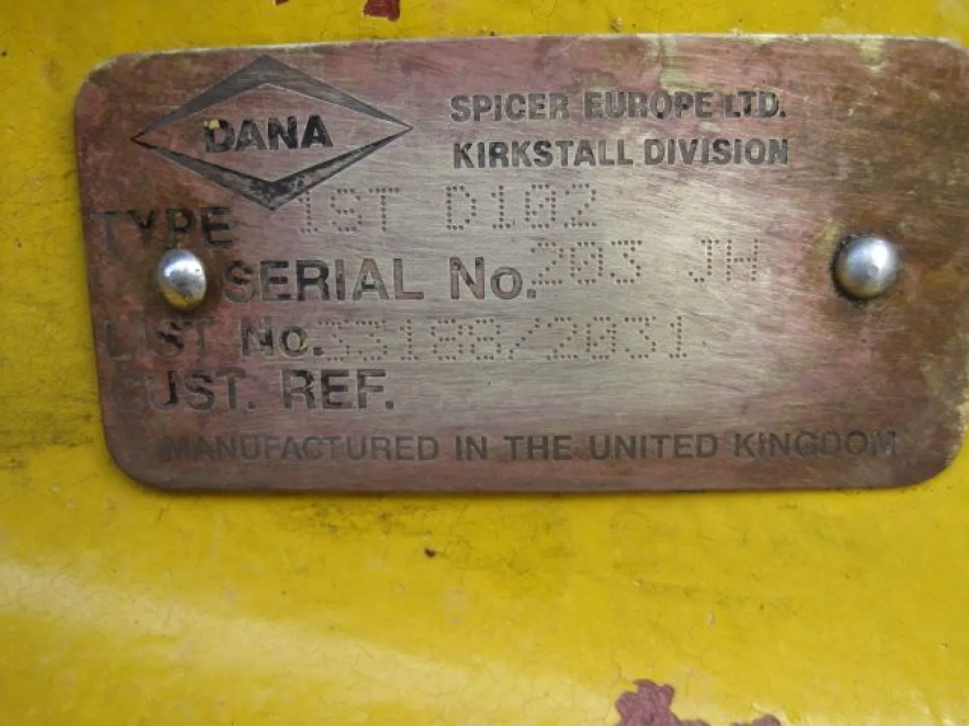 O & K DANA SPICER - 7