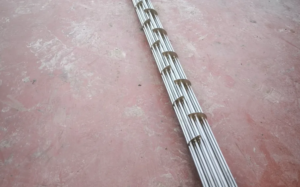 316L STAINLESS STEEL TUBULAR HEAT EXCHANGER CHROMALOX TMXXB-12-047P-E2XX ATEX, 3.3 M²