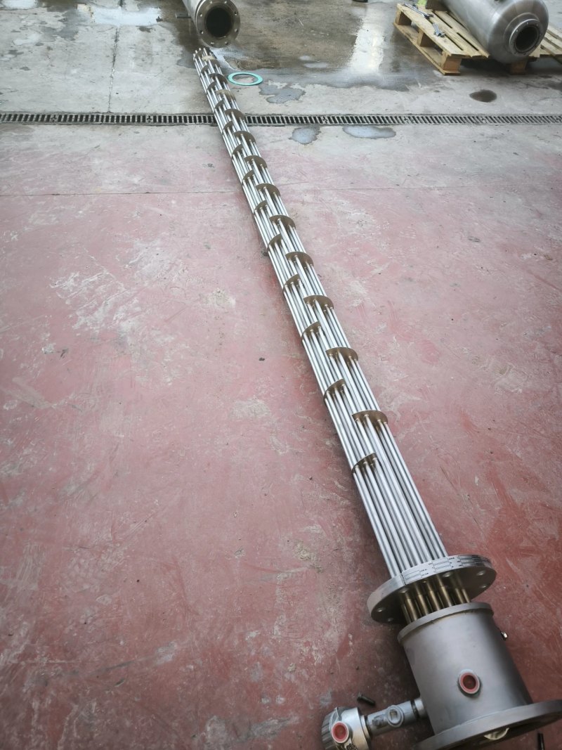 316L STAINLESS STEEL TUBULAR HEAT EXCHANGER CHROMALOX TMXXB-12-047P-E2XX ATEX, 3.3 M²